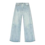 Vetements Jeans with wide legs Blue, Herr