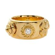 Chanel Vintage Pre-owned Guld ringar Yellow, Dam