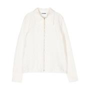 Jil Sander Krämfärgad Rynkad Jacka Beige, Dam