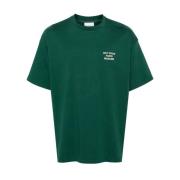 Drole de Monsieur Skogsgrön Slogan T-shirts och Polos Green, Herr