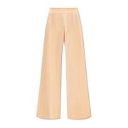 Fabiana Filippi Avslappnade satinbyxor Beige, Dam