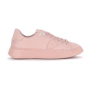 Philippe Model Monokrom Lädersneaker Pink, Dam