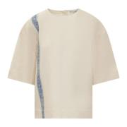 JW Anderson Boxy T-Shirt Kollektion Beige, Dam