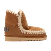 Mou Glitter Logo Cognac Eskimo 18 Stövel Beige, Dam