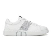 Twinset Strass och Oval T Sneakers White, Herr