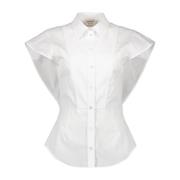Alexander McQueen Skjorta med utskärningar White, Dam