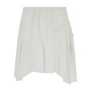 Isabel Marant Étoile Broderad Högmidjig Minikjol White, Dam