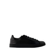 Y-3 Svarta Läder Stan Smith Sneakers Black, Herr