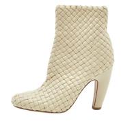 Bottega Veneta Vintage Pre-owned Laeder stvlar Beige, Dam