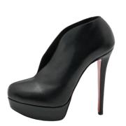 Christian Louboutin Pre-owned Pre-owned Laeder stvlar Black, Dam