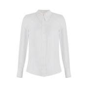 Elisabetta Franchi Georgette Skjorta med Fickor White, Dam