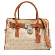 Michael Kors Pre-owned Pre-owned Canvas handvskor Beige, Dam