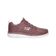 Skechers Textila Sneakers för Kvinnor Pink, Dam