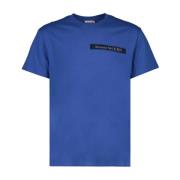 Alexander McQueen Logo Band T-shirt Blue, Herr