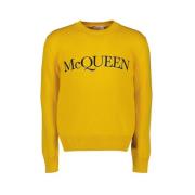 Alexander McQueen Logo Sweatshirt Yellow, Herr