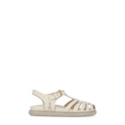 Marni Beige Läder Gladiator Sandaler Beige, Dam