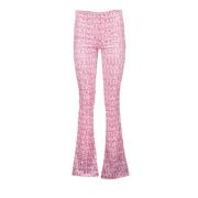 Versace Utställda Sammetbyxor Pink, Dam