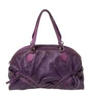 Moschino Pre-Owned Pre-owned Laeder handvskor Purple, Dam