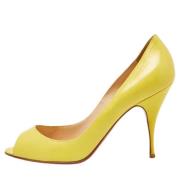 Christian Louboutin Pre-owned Pre-owned Laeder klackskor Yellow, Dam