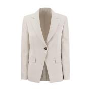 Brunello Cucinelli Stilfull Jacka Beige, Dam