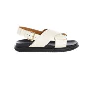 Marni Platta Sandalerer White, Dam