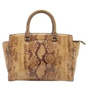 Michael Kors Pre-owned Pre-owned Laeder totevskor Brown, Dam