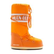 Moon Boot Icon Orange Nylon Vinterstövlar Orange, Herr