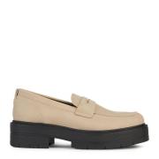 Geox Andningsbar ultra-dämpande loafer med modern design Beige, Dam