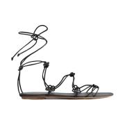 Forte Forte Flat Sandals Black, Dam