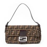 Fendi Vintage Pre-owned Canvas fendi-vskor Green, Dam