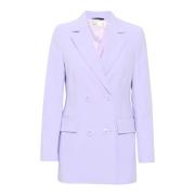 InWear Lavendelfärgad Blazer med Klassisk Krage och Ficklock Purple, D...