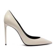 Saint Laurent Läderpumps Beige, Dam