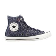 Converse Höga Sneakers för Kvinnor Blue, Dam