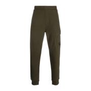 C.P. Company Diagonal upphöjd fleece cargo sweatpants Green, Herr