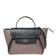 Celine Vintage Pre-owned Laeder handvskor Beige, Dam