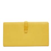 Chanel Vintage Pre-owned Laeder plnbcker Yellow, Dam