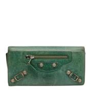 Balenciaga Vintage Pre-owned Laeder plnbcker Green, Dam