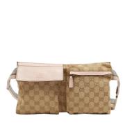 Gucci Vintage Pre-owned Canvas gucci-vskor Beige, Dam