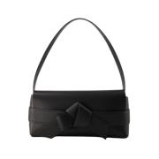 Acne Studios Svart Läder Hobo Väska Black, Dam