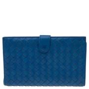 Bottega Veneta Vintage Pre-owned Laeder plnbcker Blue, Dam