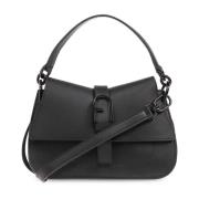 Furla Svart Flow Mini Axelväska Black, Dam