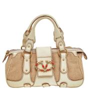 Valentino Vintage Pre-owned Laeder axelremsvskor Beige, Dam