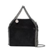 Stella McCartney Elegant Svart Whipstitch Liten Tote Black, Dam