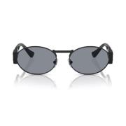 Versace Unisex Ve2264 Solglasögon med Gråa Linser Black, Unisex