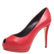 Giuseppe Zanotti Pre-owned Pre-owned Mocka klackskor Red, Dam