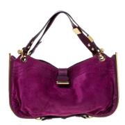 Jimmy Choo Pre-owned Pre-owned Laeder handvskor Purple, Dam