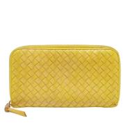 Bottega Veneta Vintage Pre-owned Laeder plnbcker Yellow, Dam