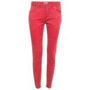 Burberry Vintage Pre-owned Denim jeans Red, Dam