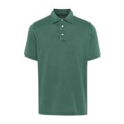 Fedeli Slim Fit Bomull Polo Tröja Green, Herr