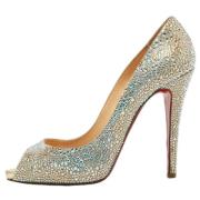 Christian Louboutin Pre-owned Pre-owned Laeder klackskor Gray, Dam